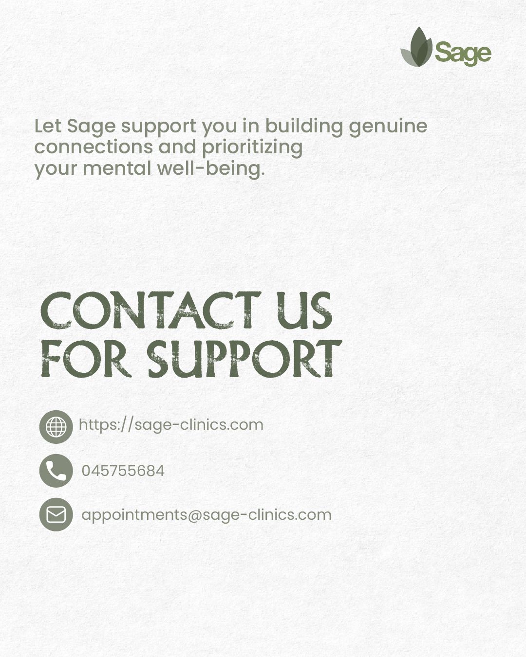 Sage Clinics social design
